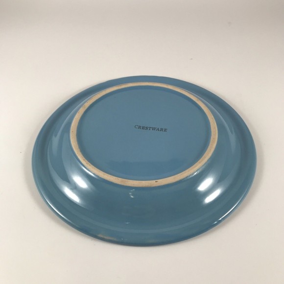 Crestware Blue Bread Plate Ceramic - Picture 5 of 6